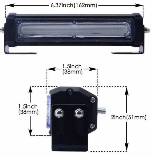 Neon & LED Lights Amber COB LED Emergency Hazard Warning Flash